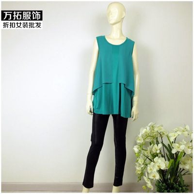 臺灣風(fēng)格尾貨專柜亞閣品牌 中年女裝大碼真絲上衣庫存批發(fā)與低價折扣